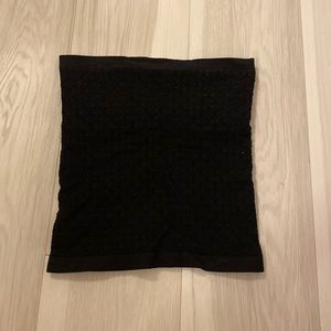 Free people black patterned tube top, size XS/S